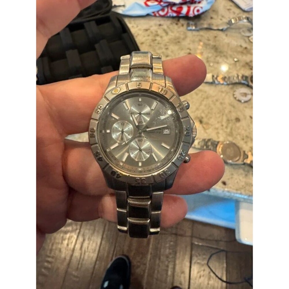 Fossil blue watch new battery